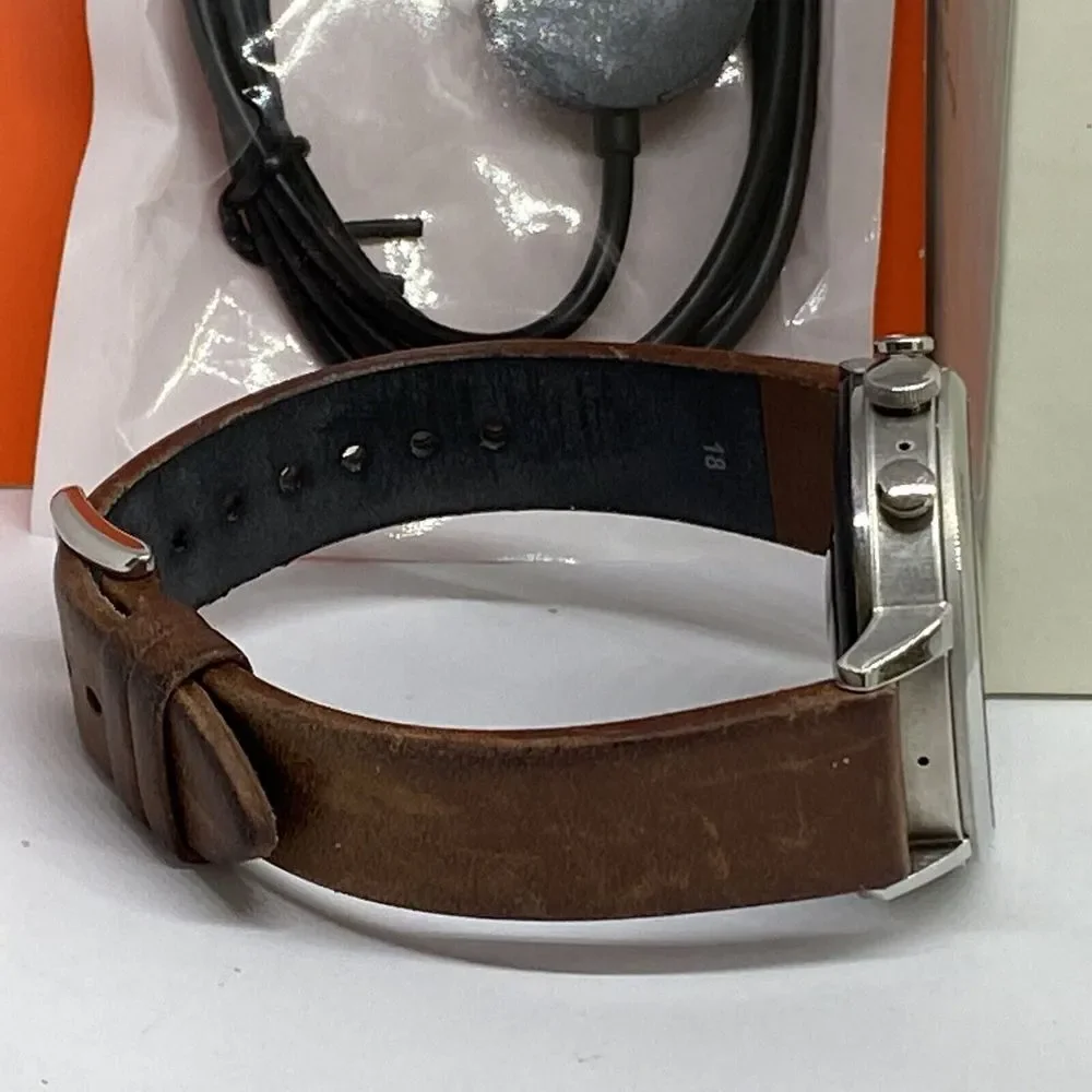 Fossil GEN 4 FTW6011 Women's Brown Leather Digital Dial Hybrid Smartwatch BS258